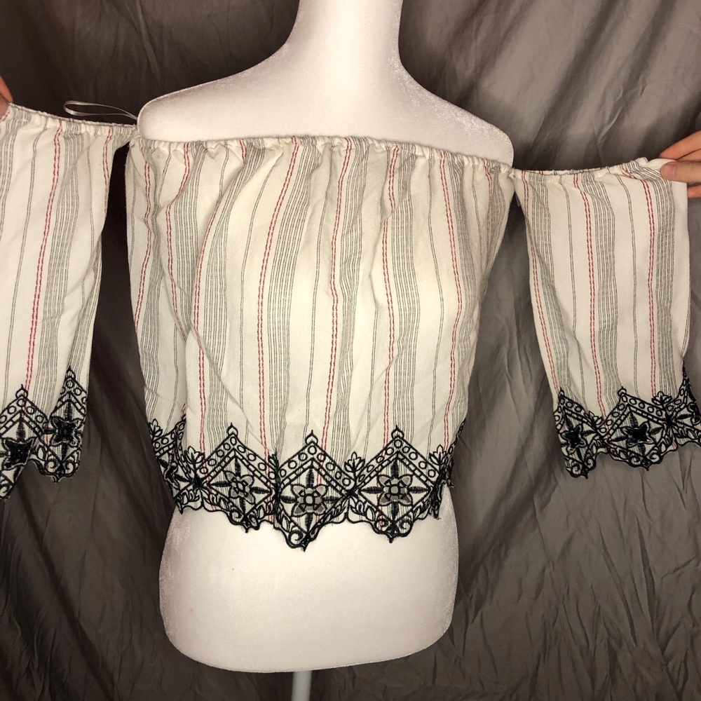 Off the shoulder top from local boutique !!